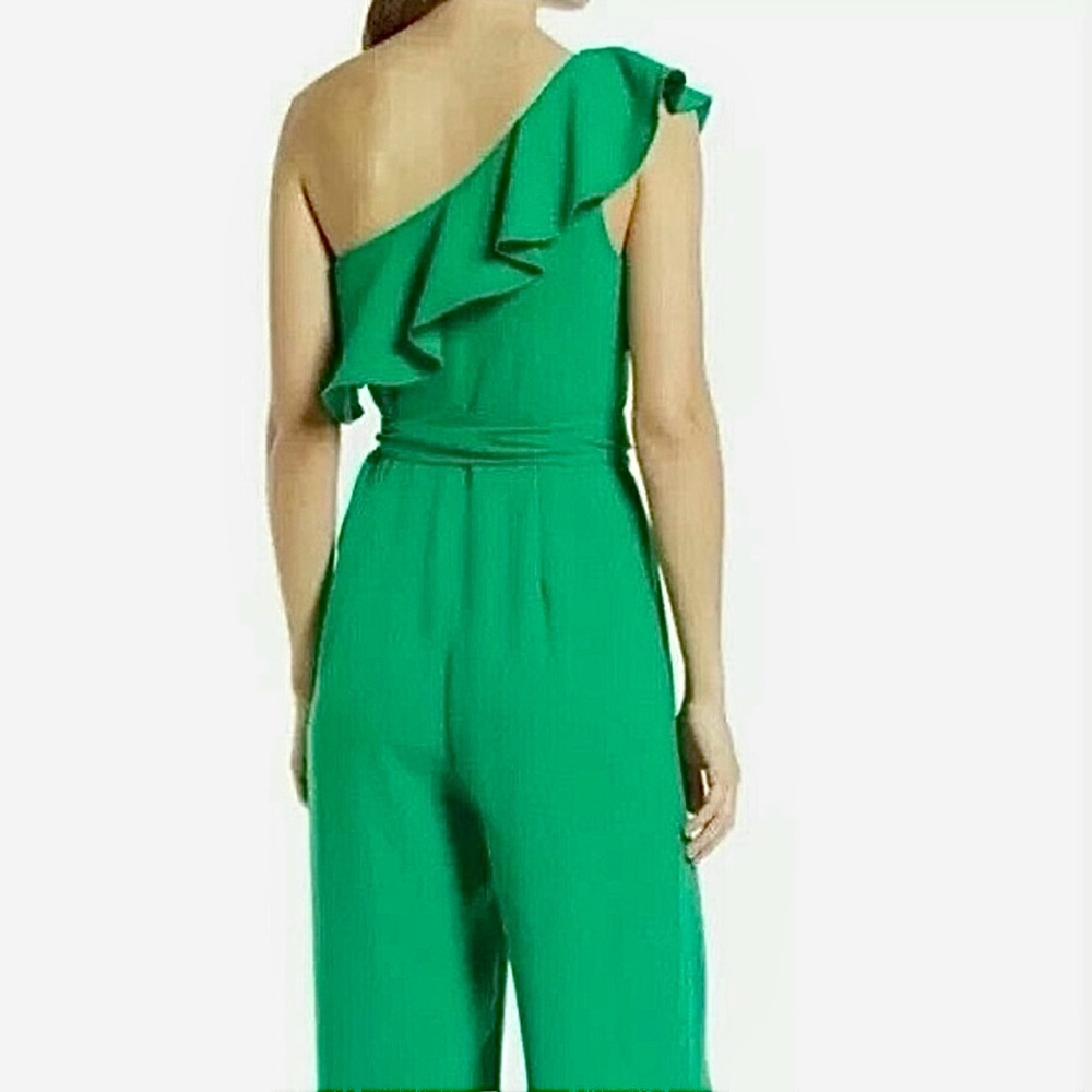 Lilly Pulitzer ruffled one-shoulder wide leg jumpsuit - Picture 4 of 9